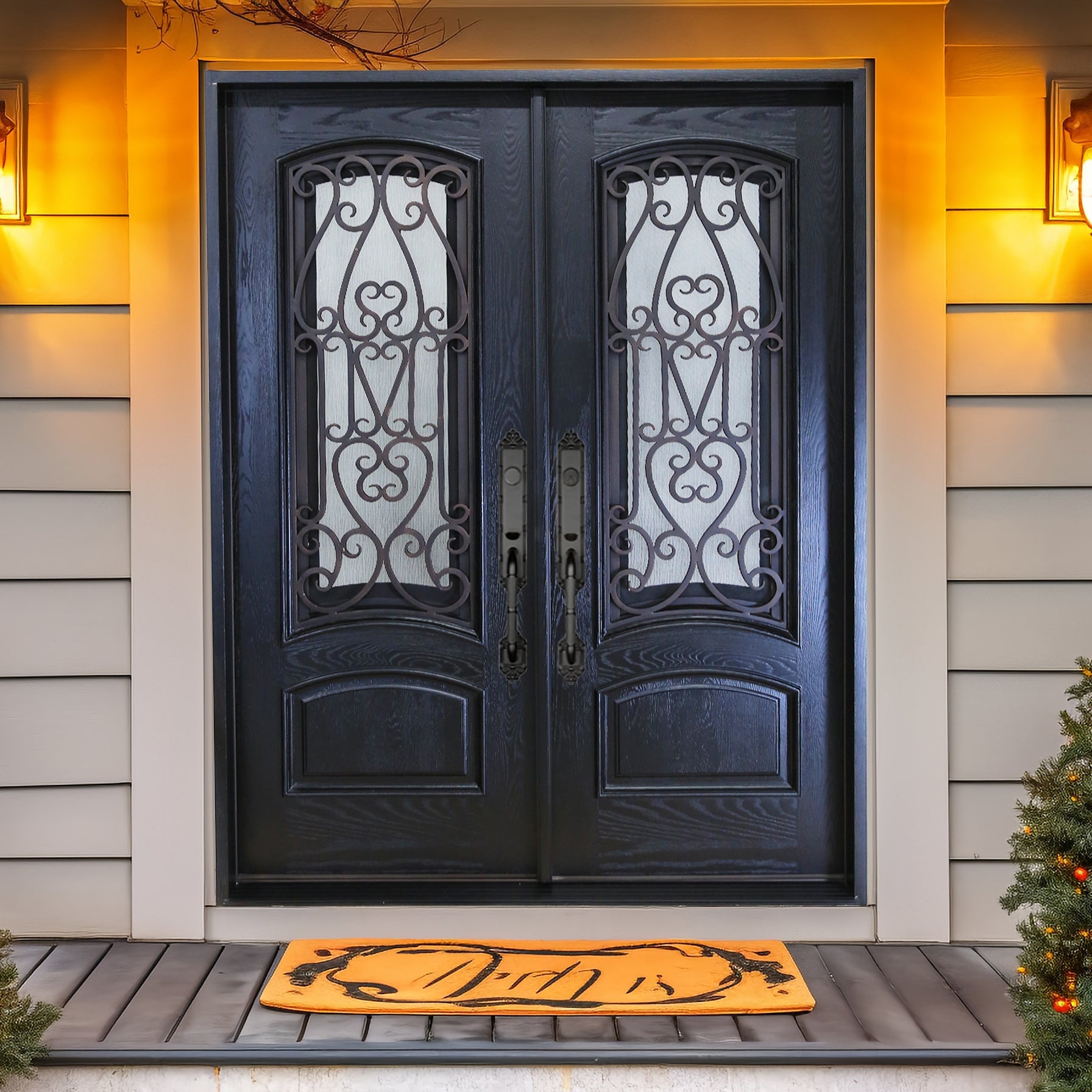 KaMic 60" x 80" Espresso Entry Door