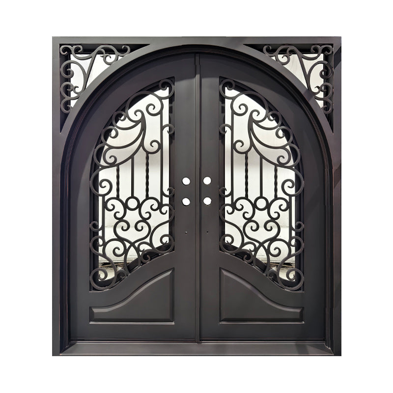 Full Arch Square Frame Double Door Right Hand Swing 6ft x 80