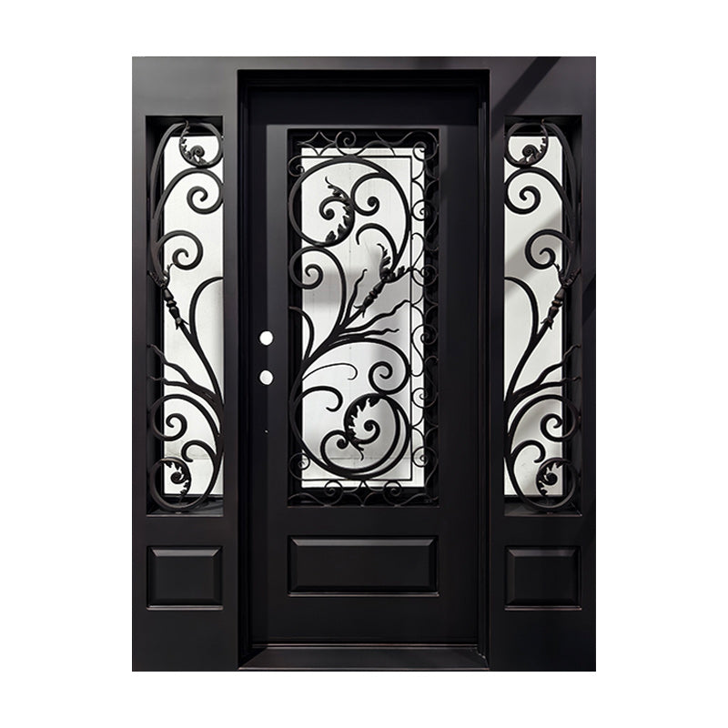 Model #C021 – Iron Entry Door with Sidelights