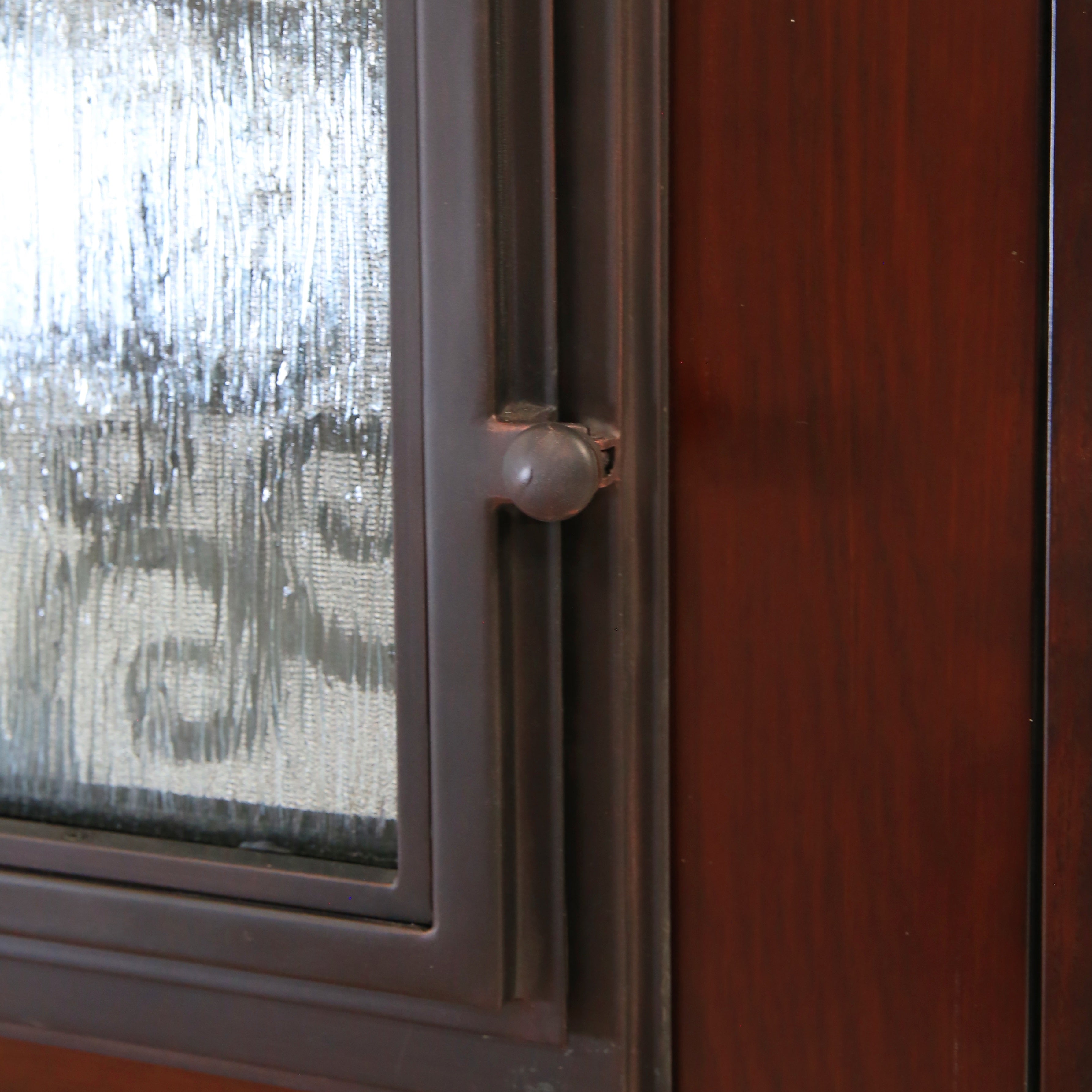 Polyurethane Composite Front Door 36" x 80" Dark Walnut