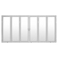 Aluminum Folding Patio Door 192" x 80" White