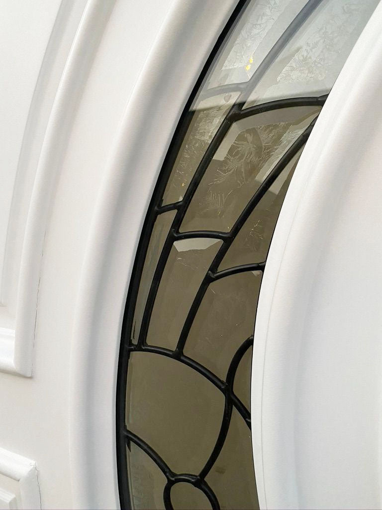 Mahogany Double Door Crescent