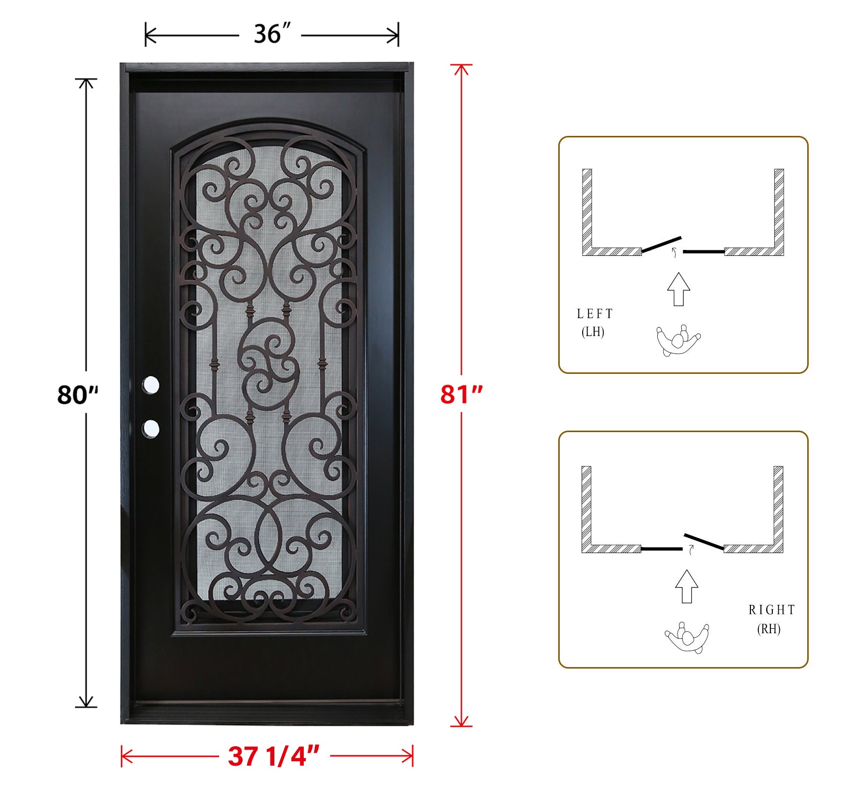 Polyurethane Composite Exterior Front Door