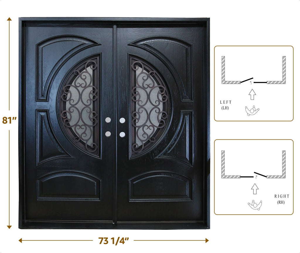 72" x 80" Polyurethane Front Door