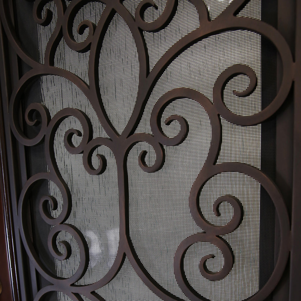 Polyurethane Composite Front Door 36" x 80" Dark Walnut