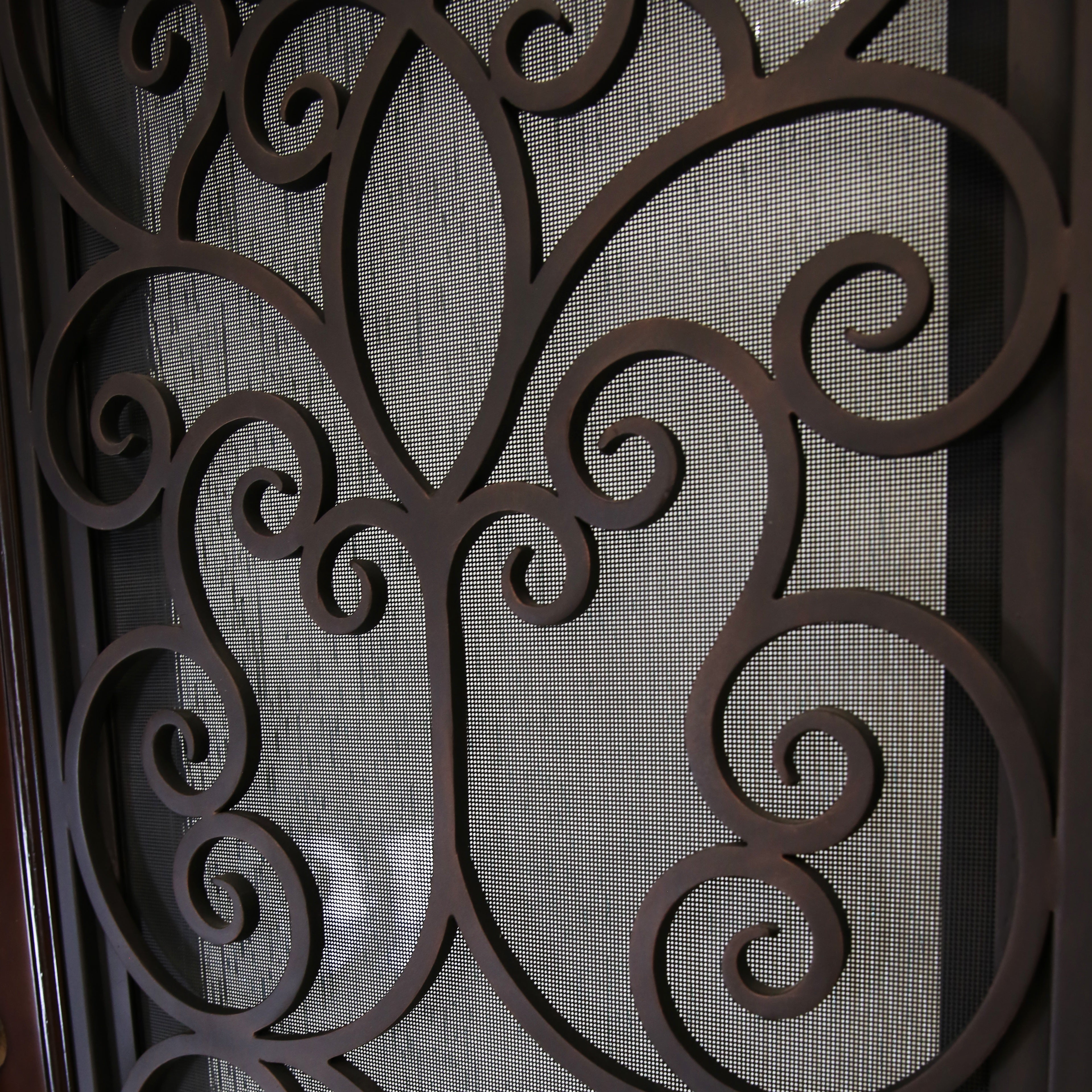 Polyurethane Composite Front Door 36" x 80" Dark Walnut