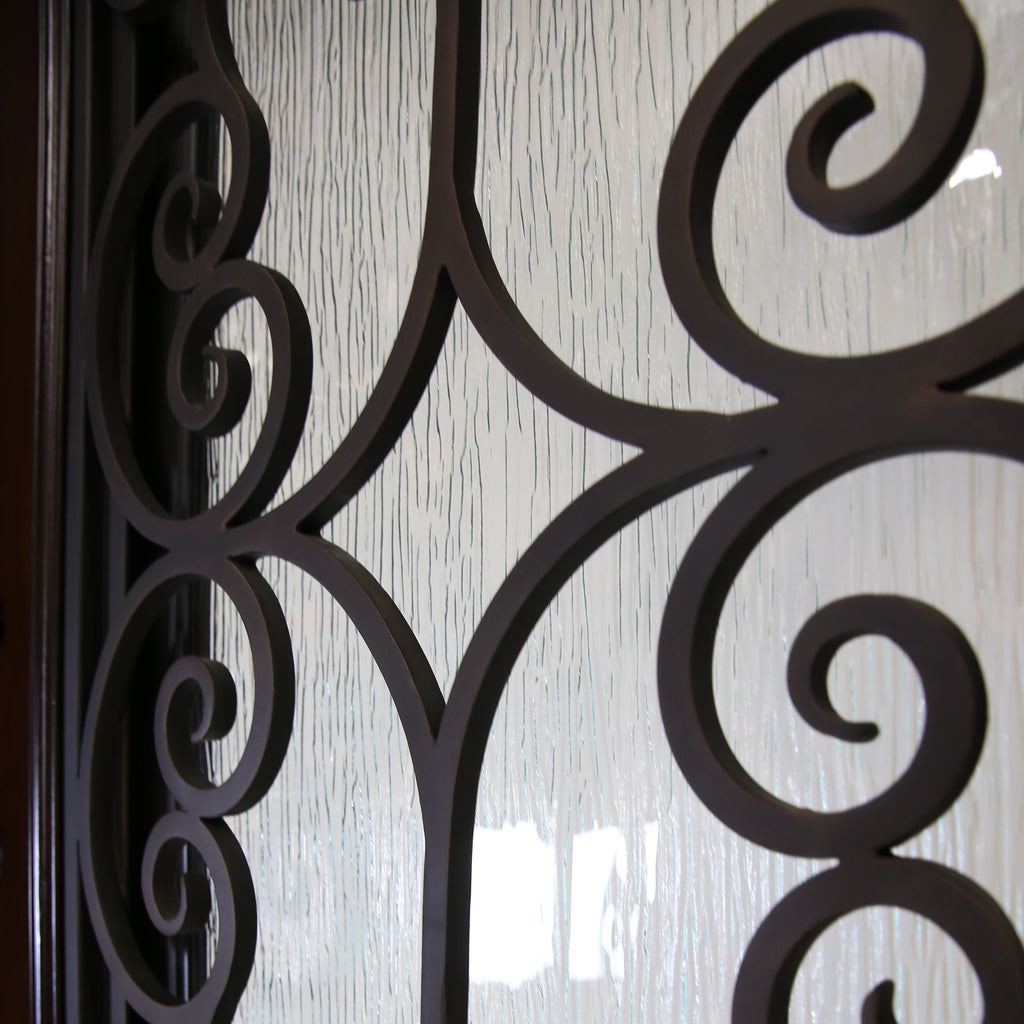 Polyurethane Composite Front Door 36" x 80" Dark Walnut