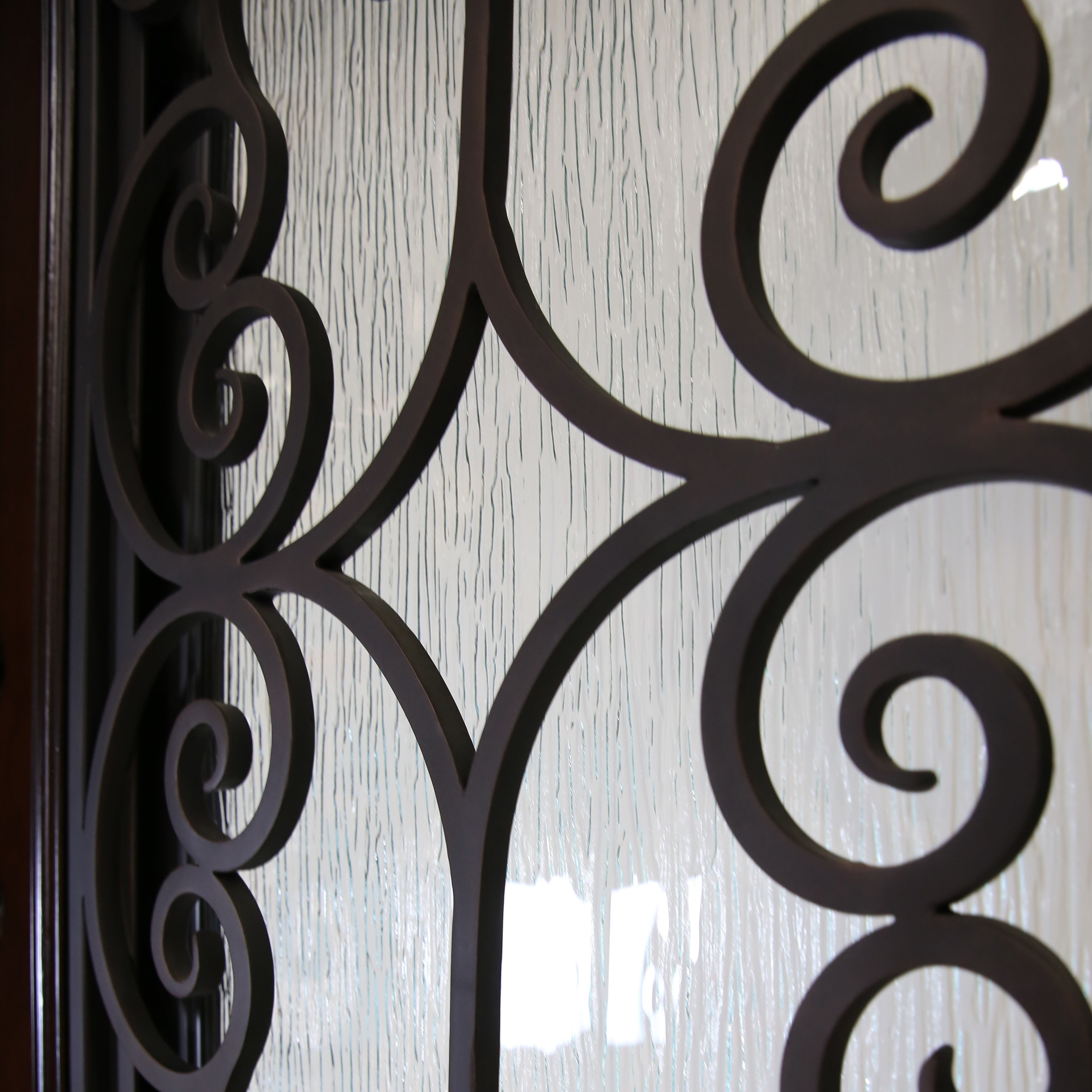Polyurethane Composite Front Door 36" x 80" Dark Walnut