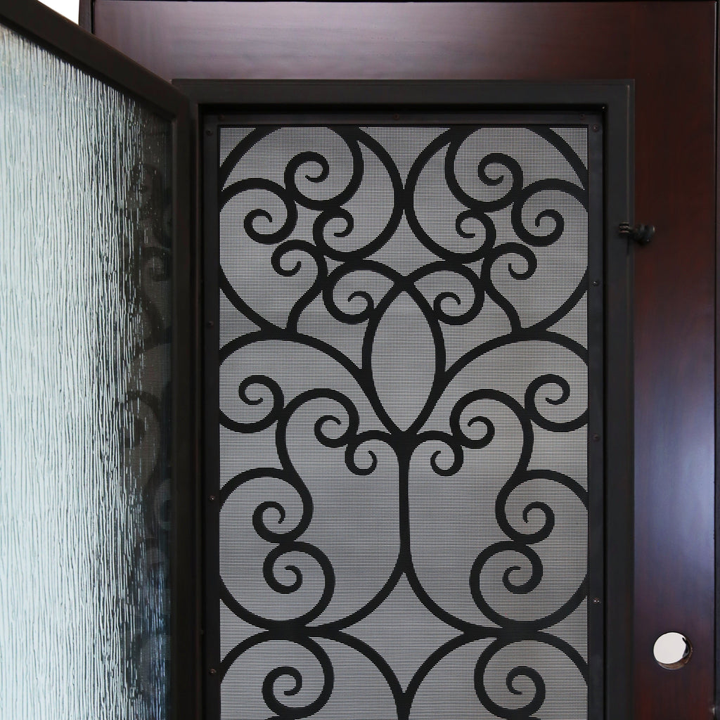 Polyurethane Composite Front Door 36" x 80" Dark Walnut