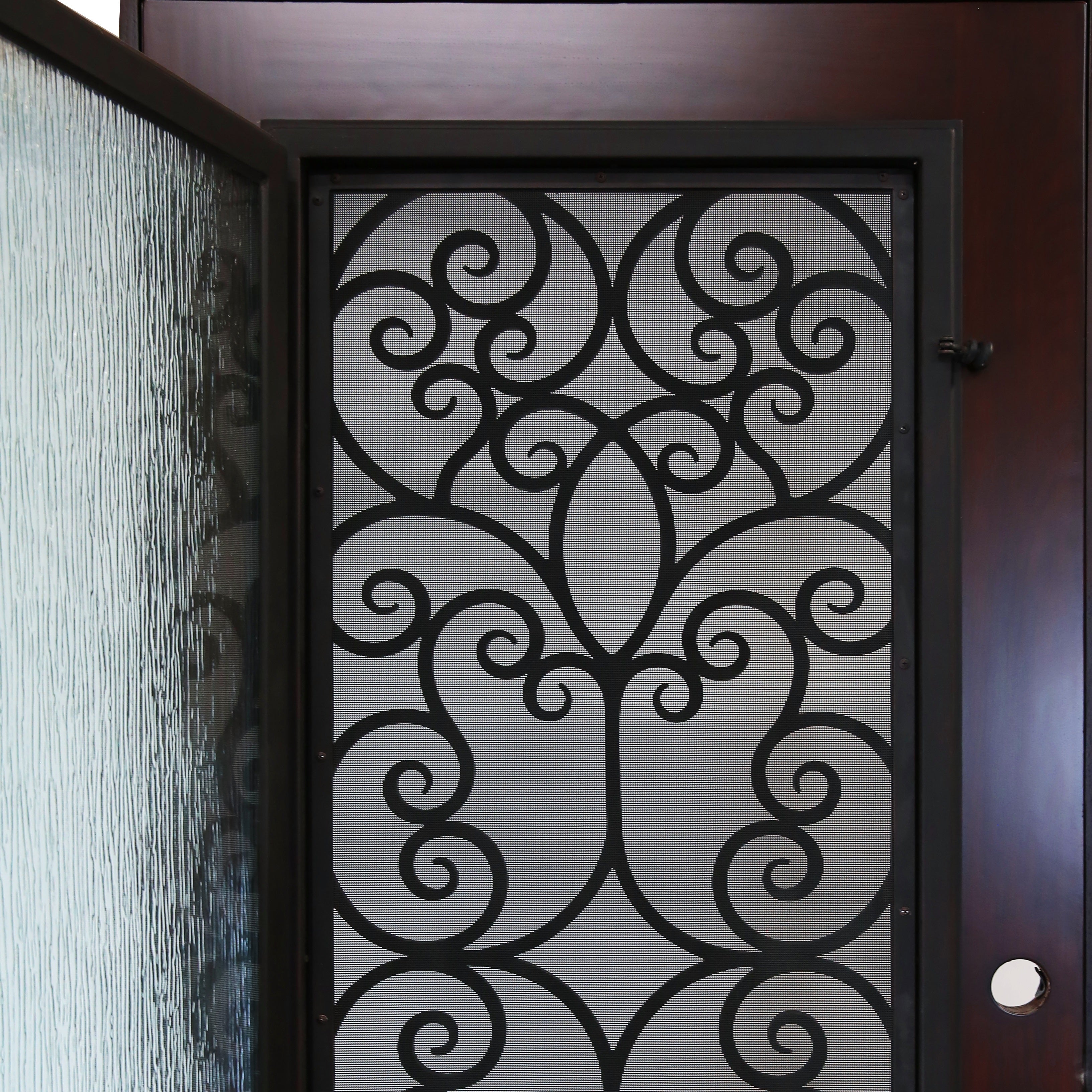 Polyurethane Composite Front Door 36" x 80" Dark Walnut