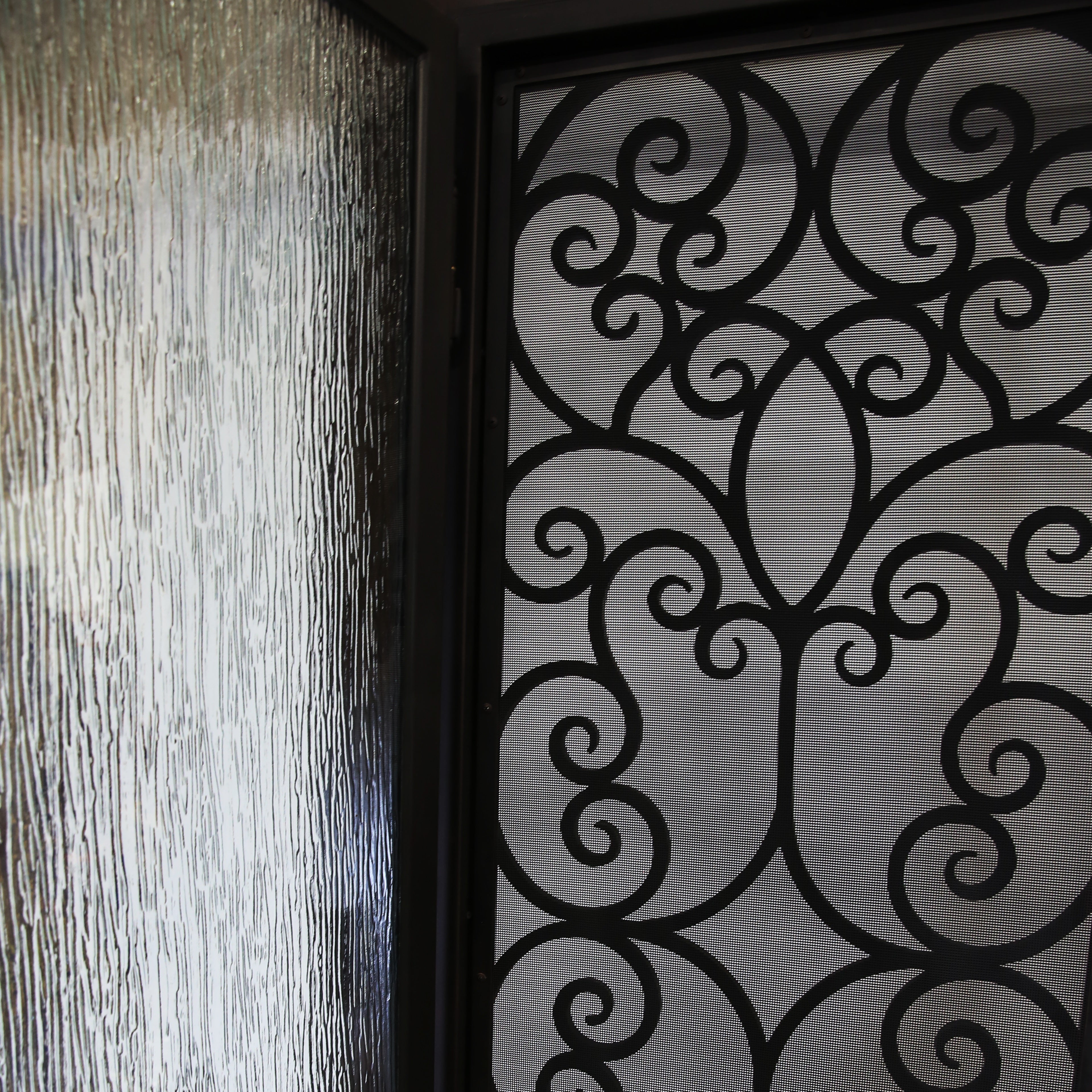 Polyurethane Composite Front Door 36" x 80" Dark Walnut