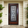 Polyurethane Composite Front Door 36" x 80" Dark Walnut