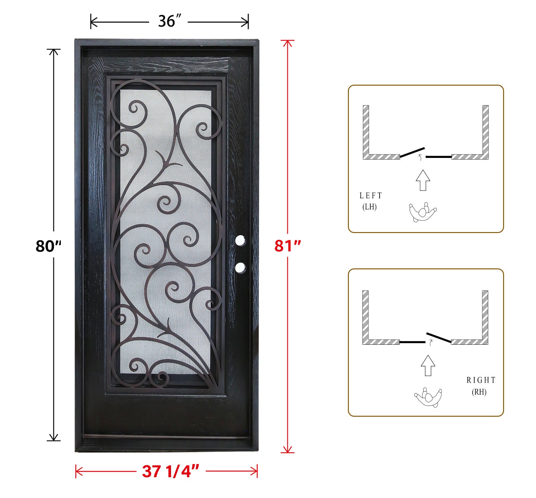 36" Enviro Resistant Polyurethane Composite Door