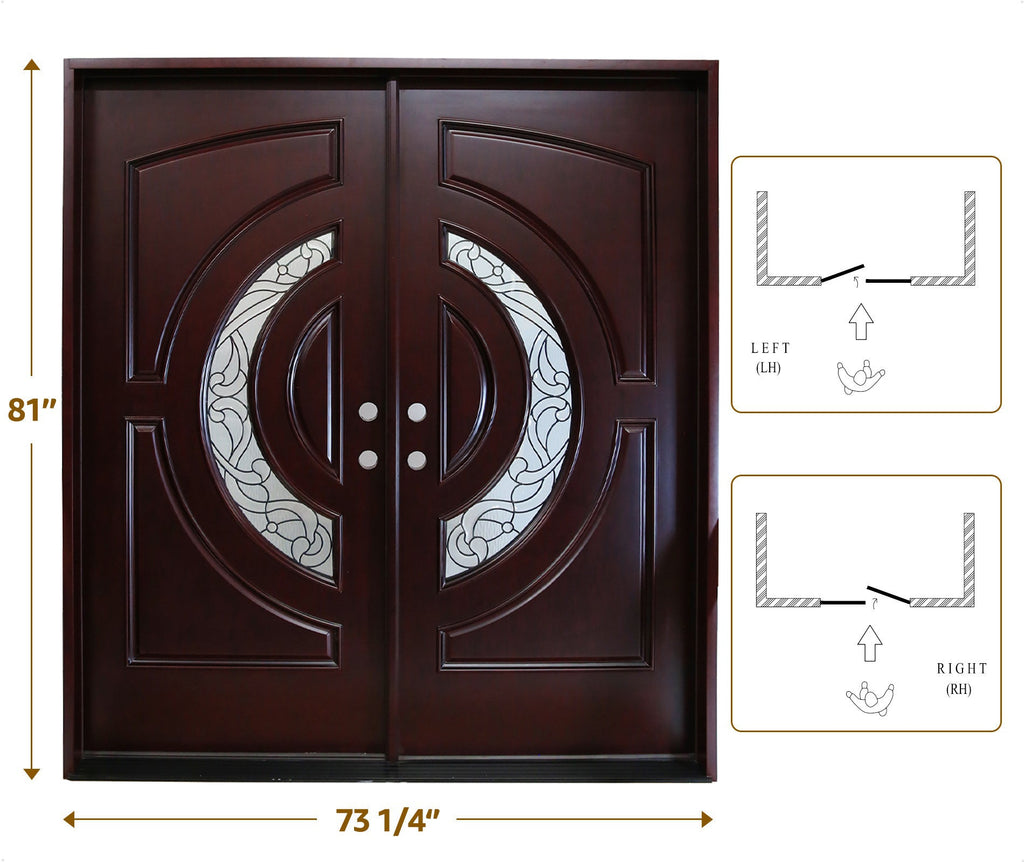 KaMic 72" x 80" Polyurethane Composite Front Door
