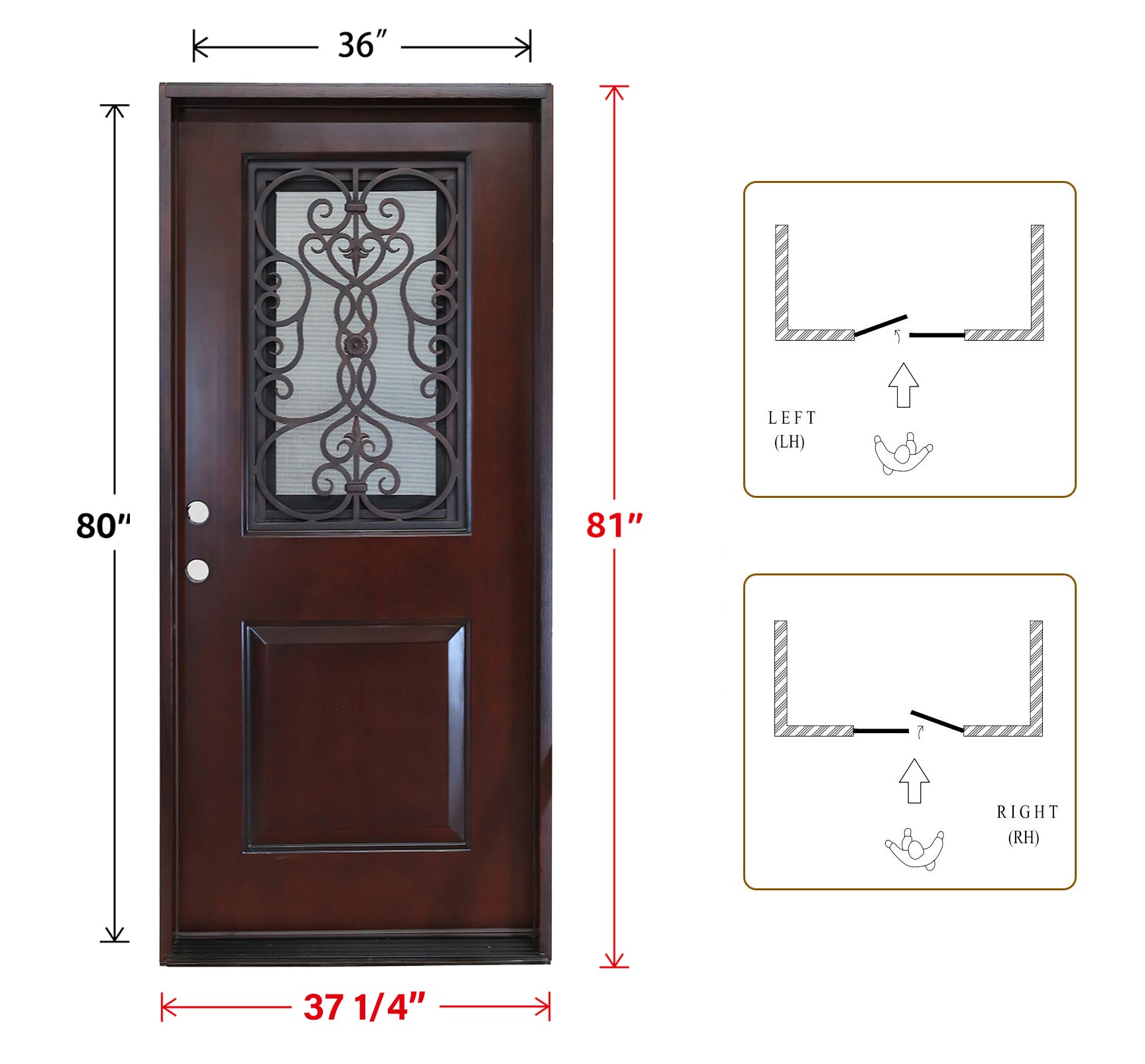 Polyurethane Entry Door 36" x 80"