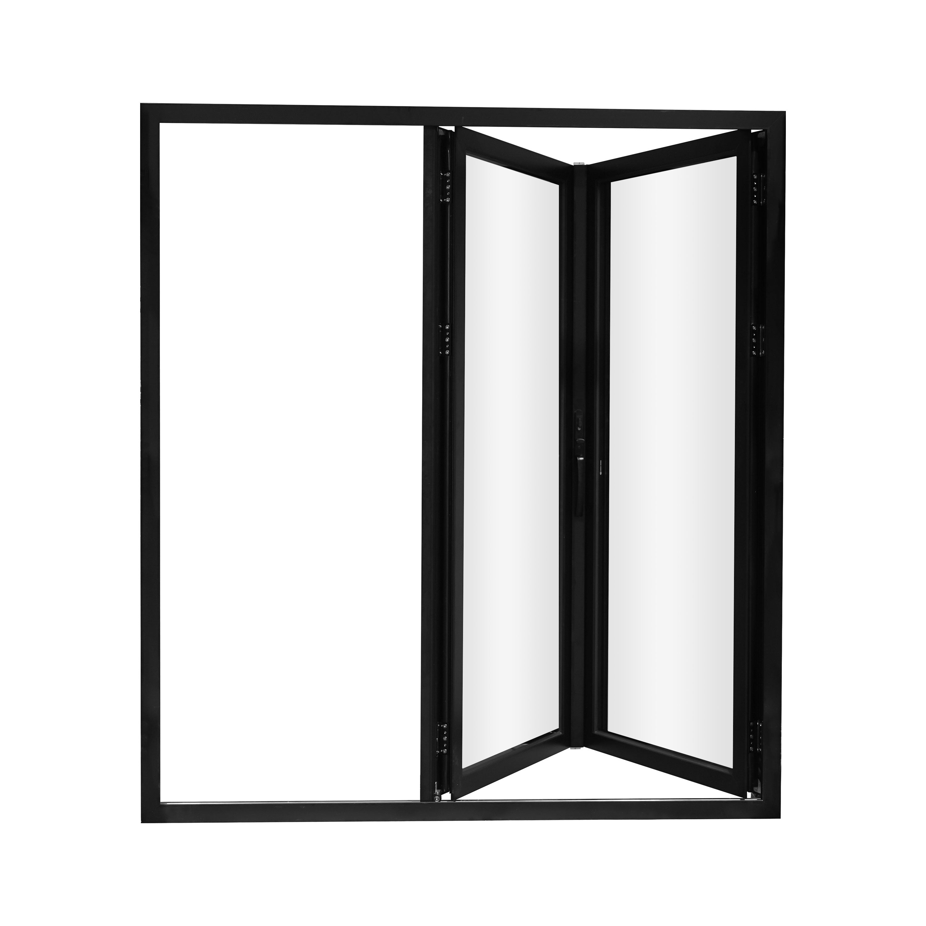 72" Black Aluminum Folding Door