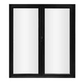 72" Black Aluminum Folding Door