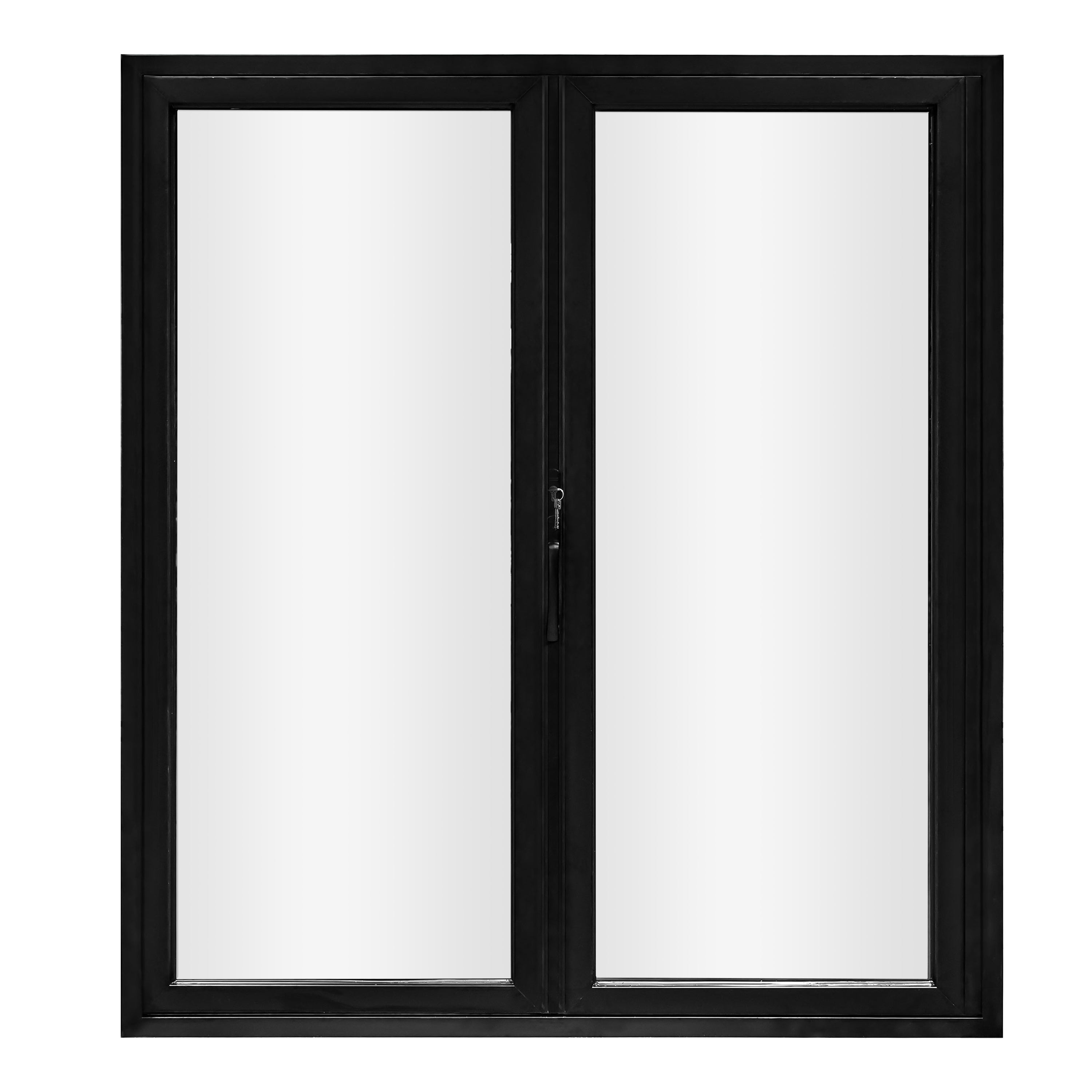 72" Black Aluminum Folding Door
