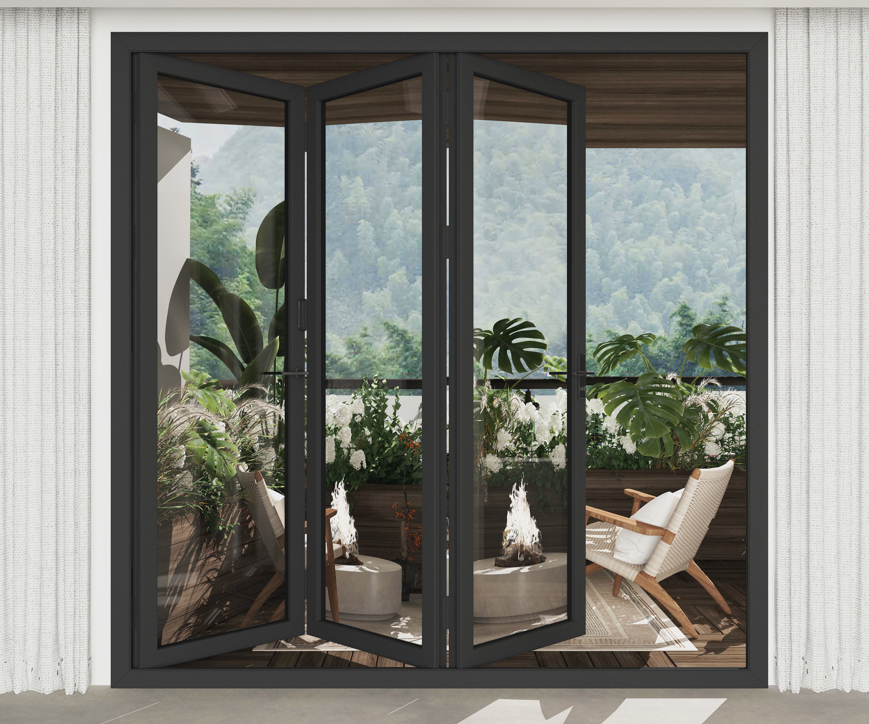 108" x 96" Aluminum Folding Door
