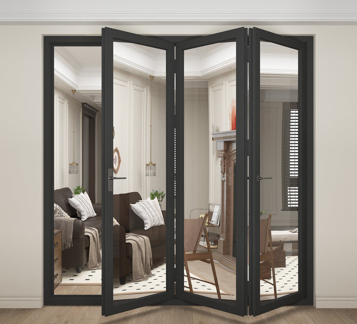 108" x 96" Aluminum Folding Door
