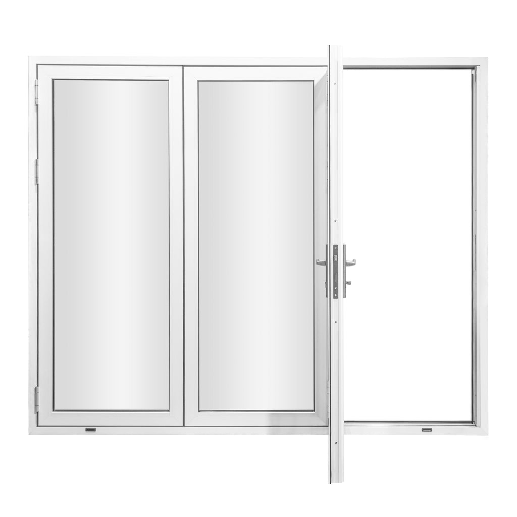White Aluminum Folding Doors