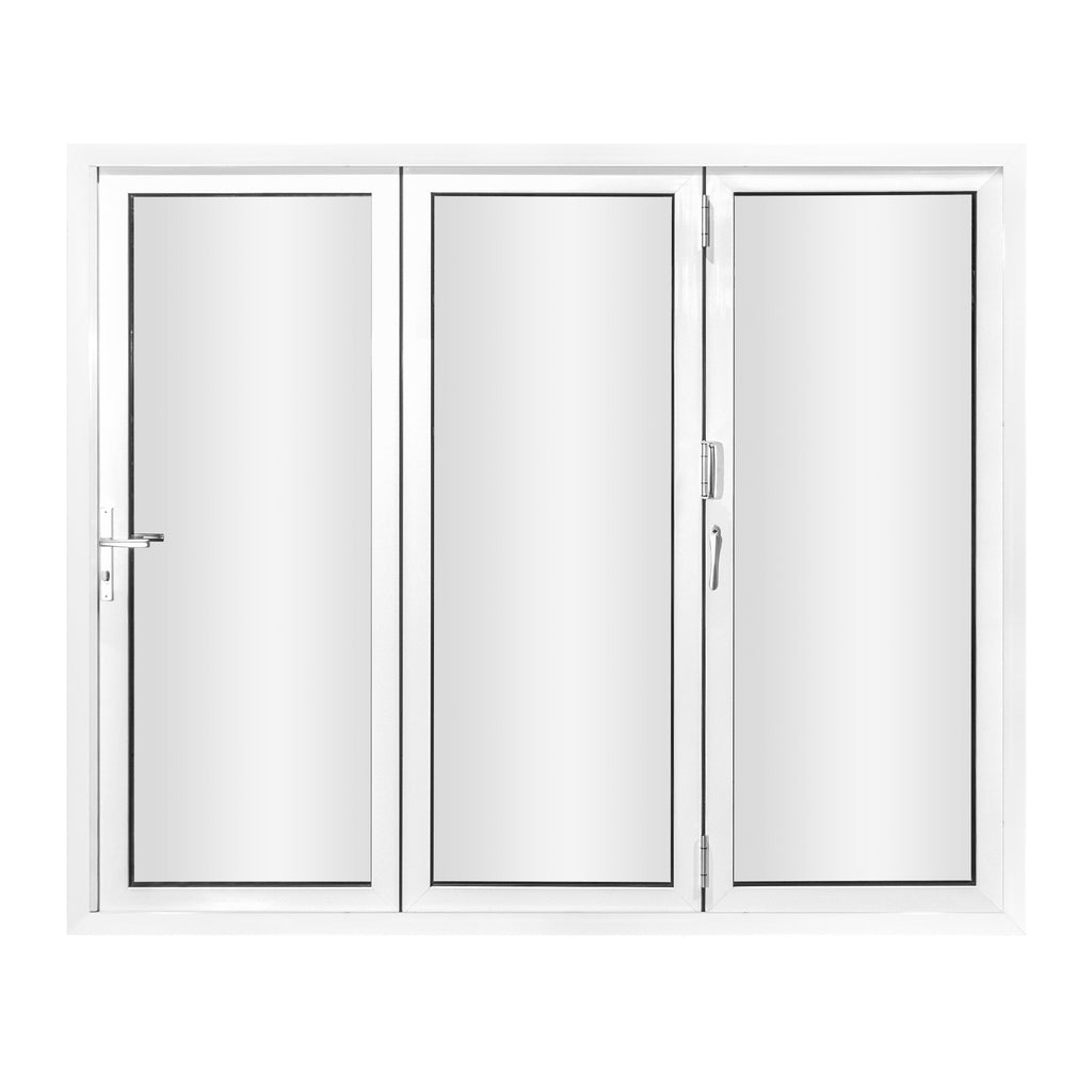 White Aluminum Folding Doors