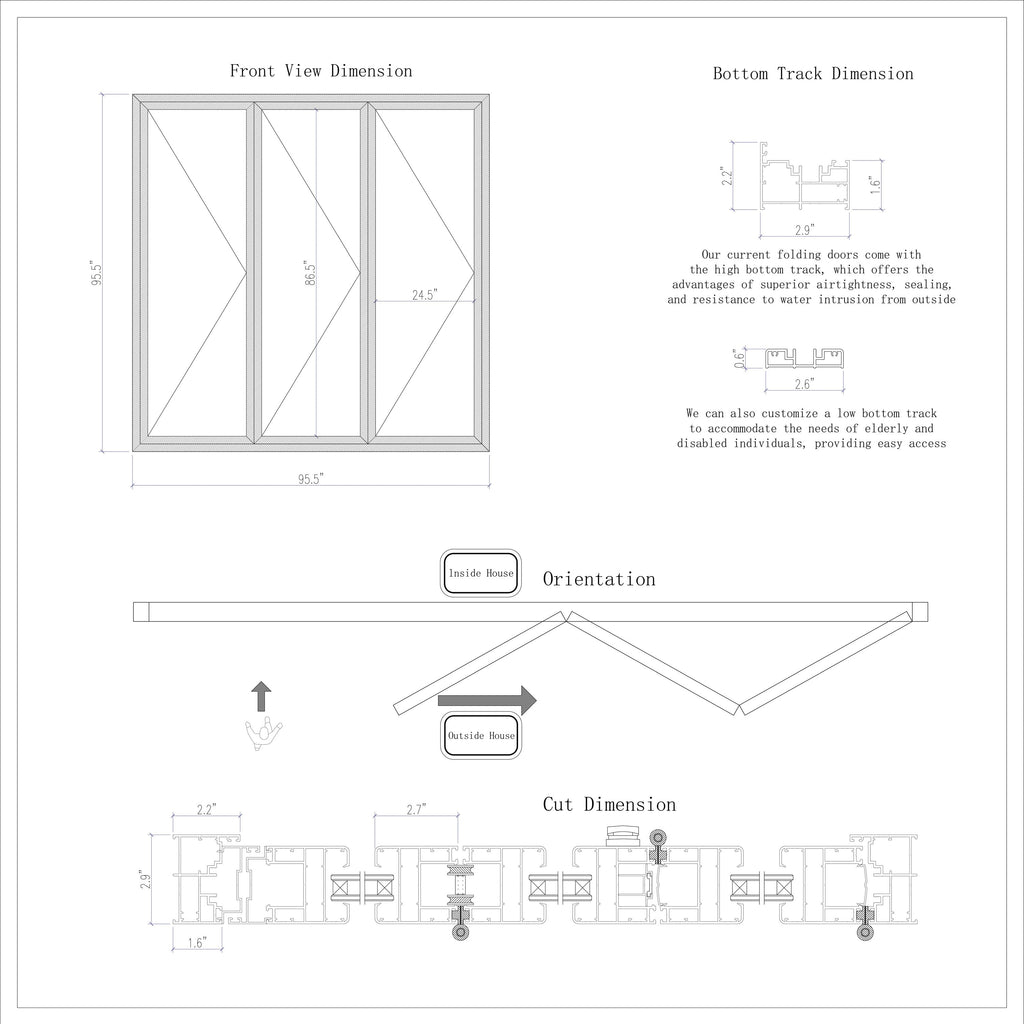 Modern White Folding Door