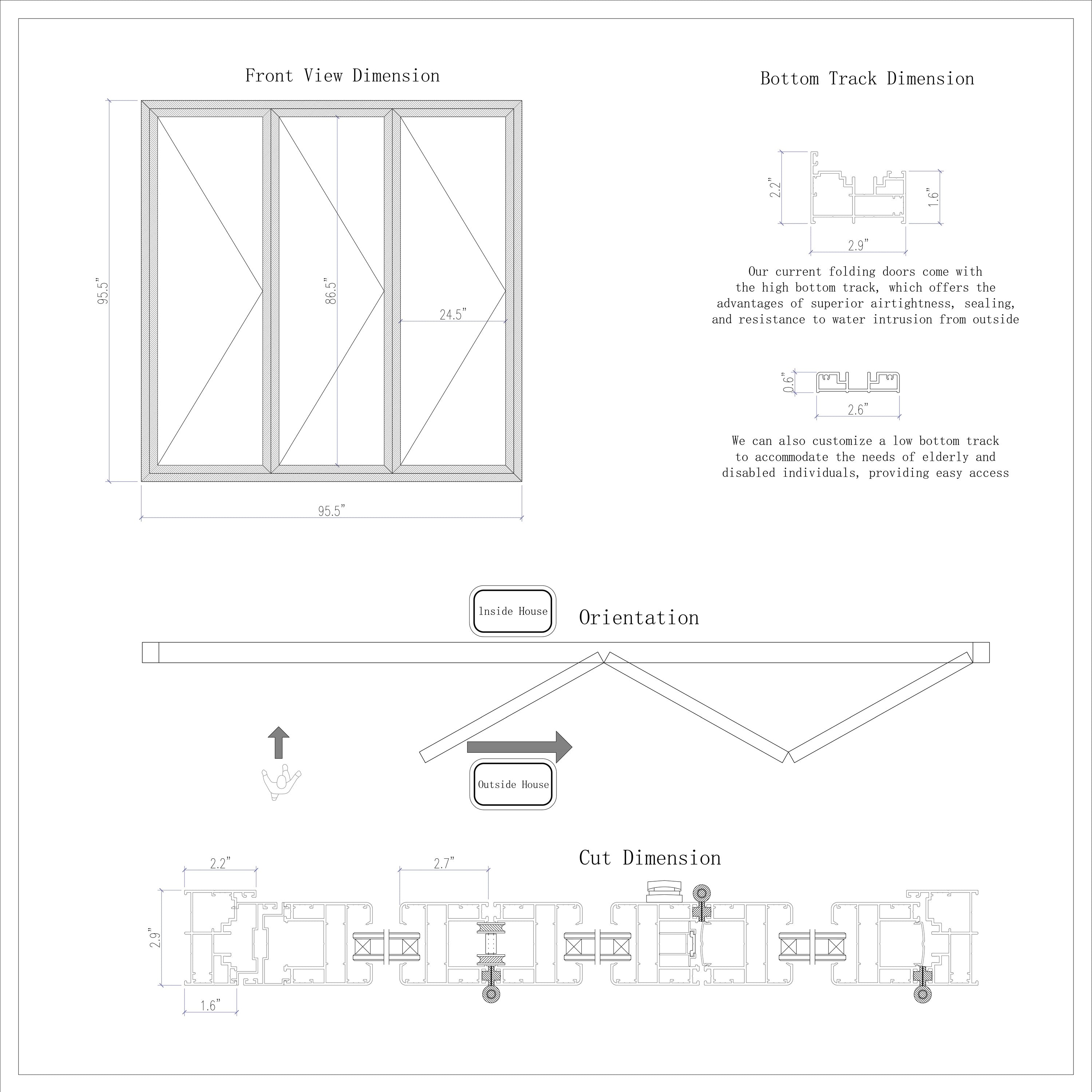Modern White Folding Door