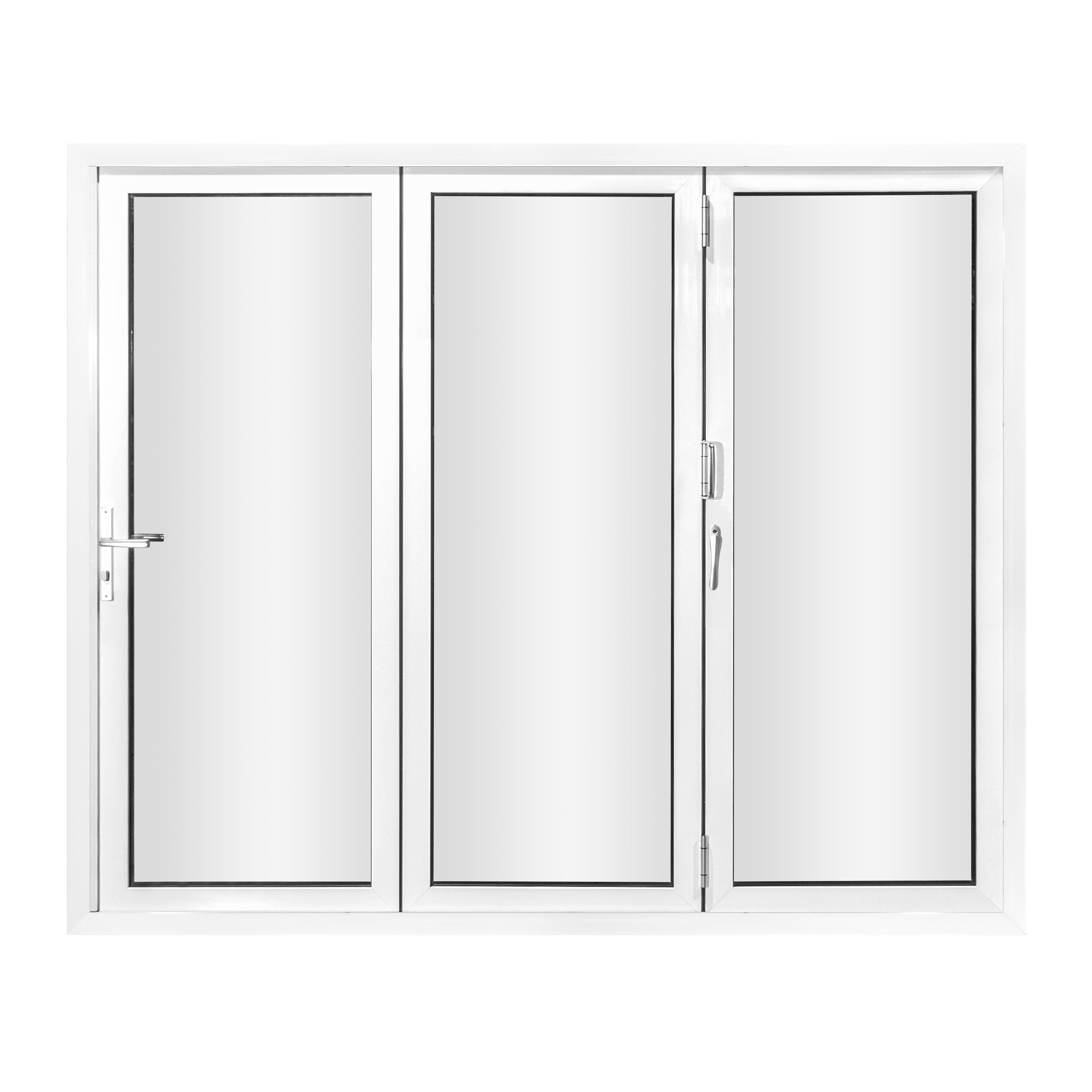 Modern White Aluminum Folding Doors