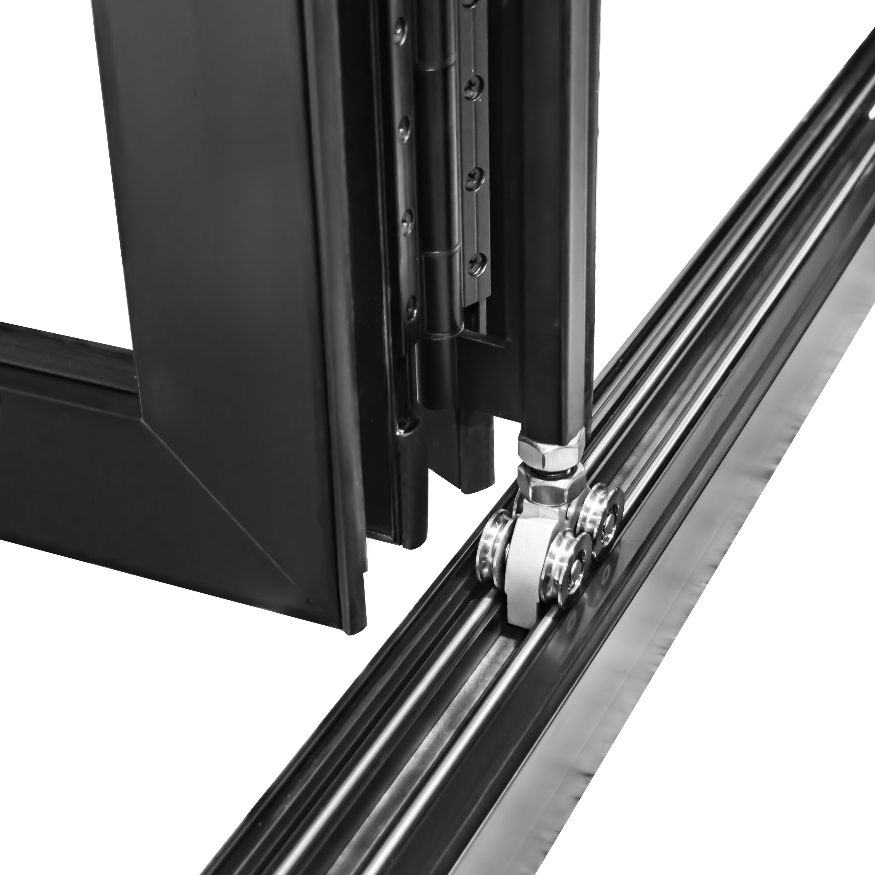 Black Aluminum Folding Door