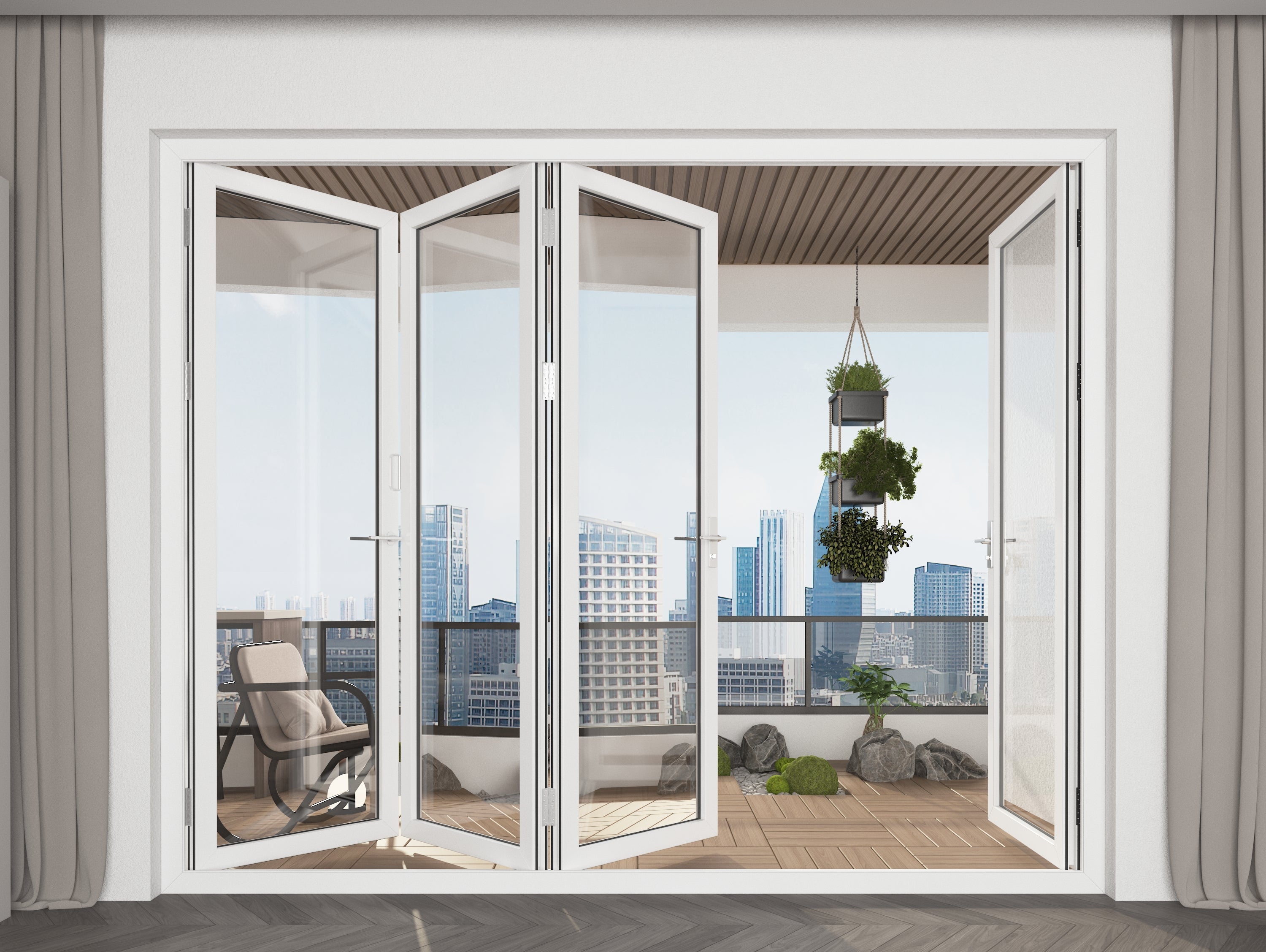 Aluminum Folding Patio Door