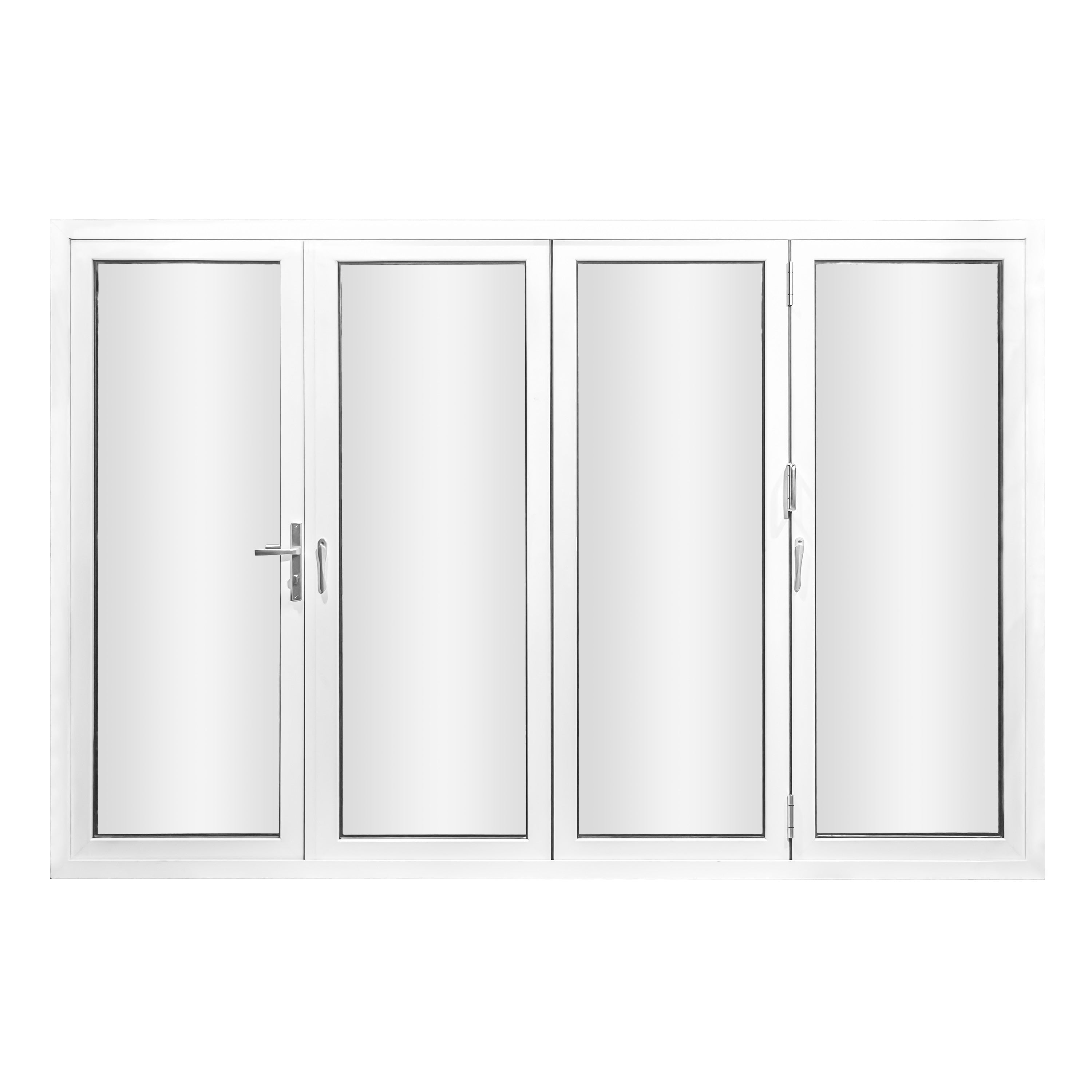 Aluminum Folding Door 120" x 80" 4 Panels