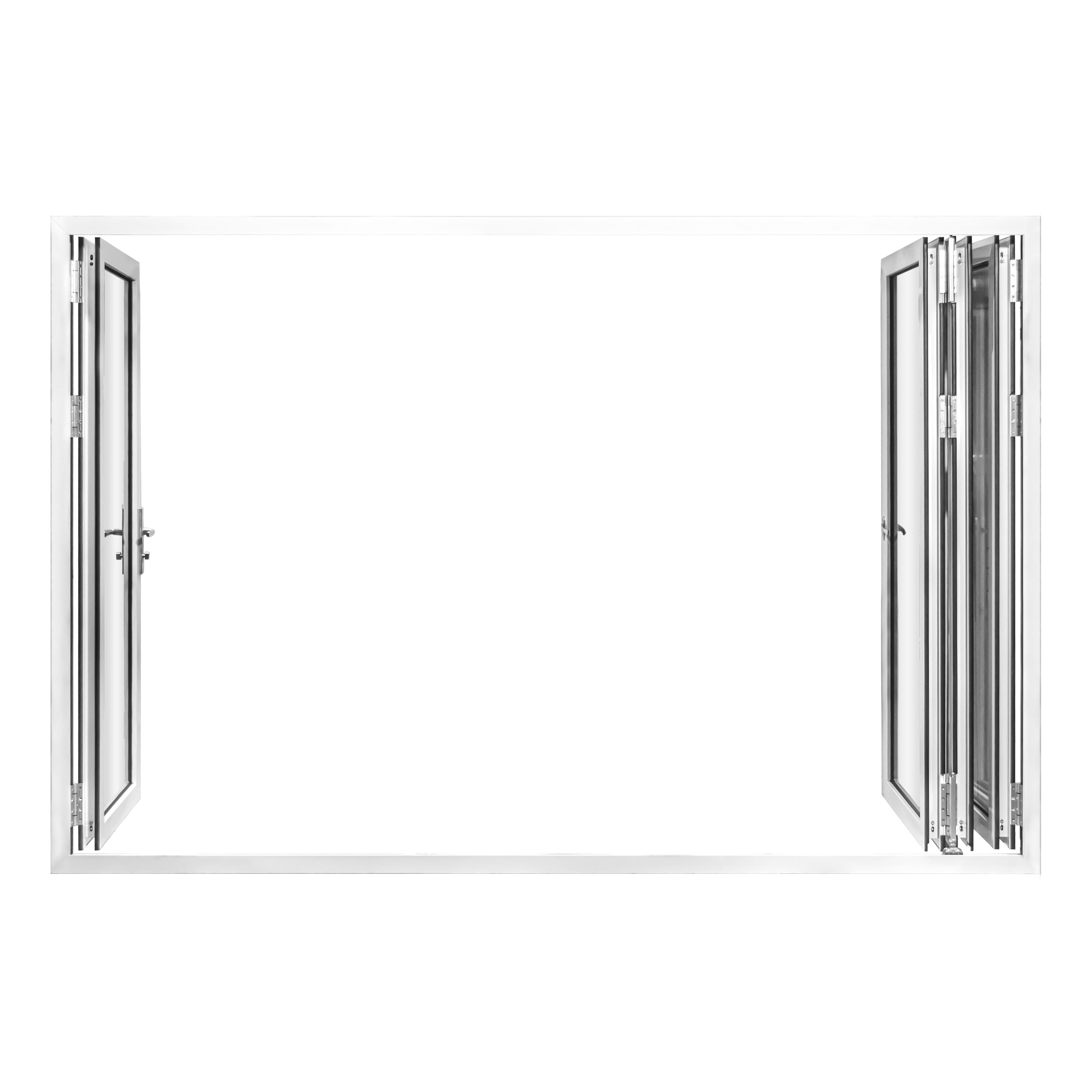 Aluminum Folding Door 120" x 80" 4 Panels
