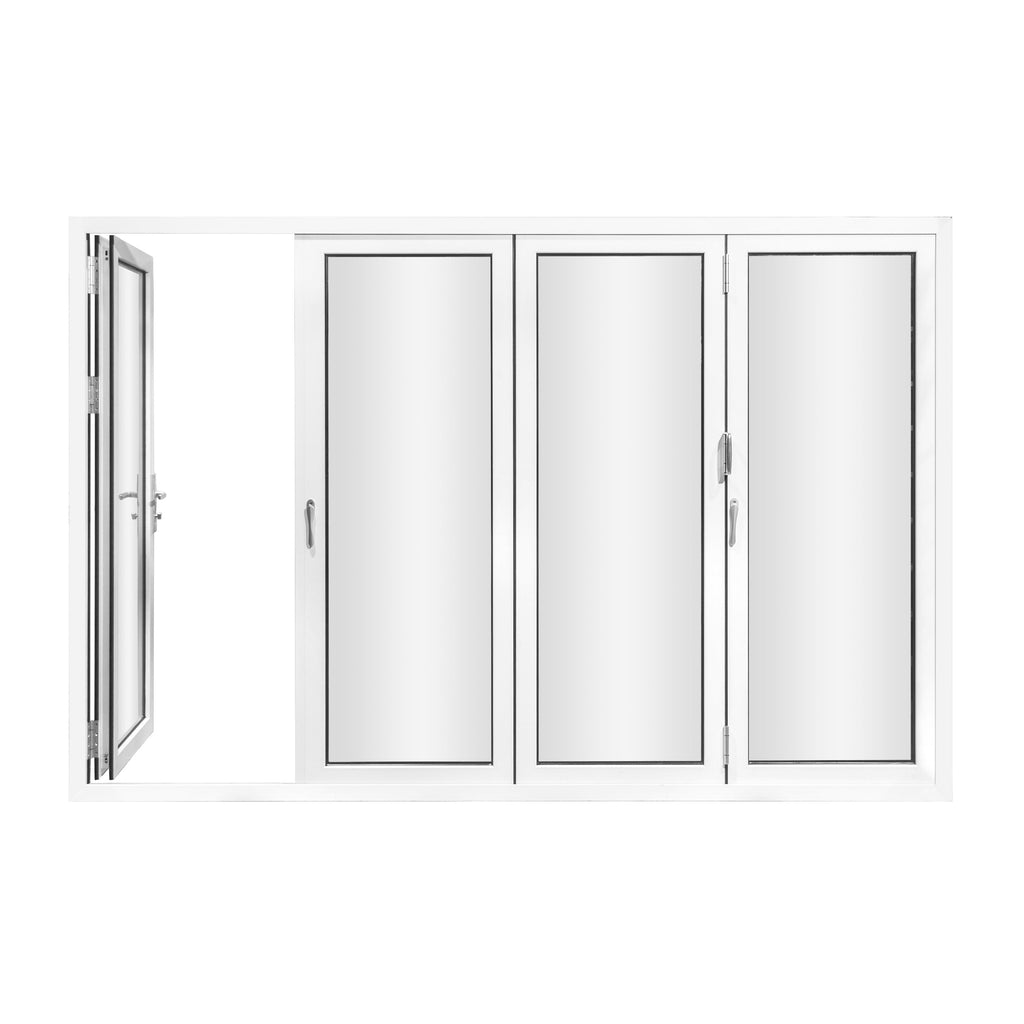 Aluminum Folding Door 120" x 96" 4 Panels