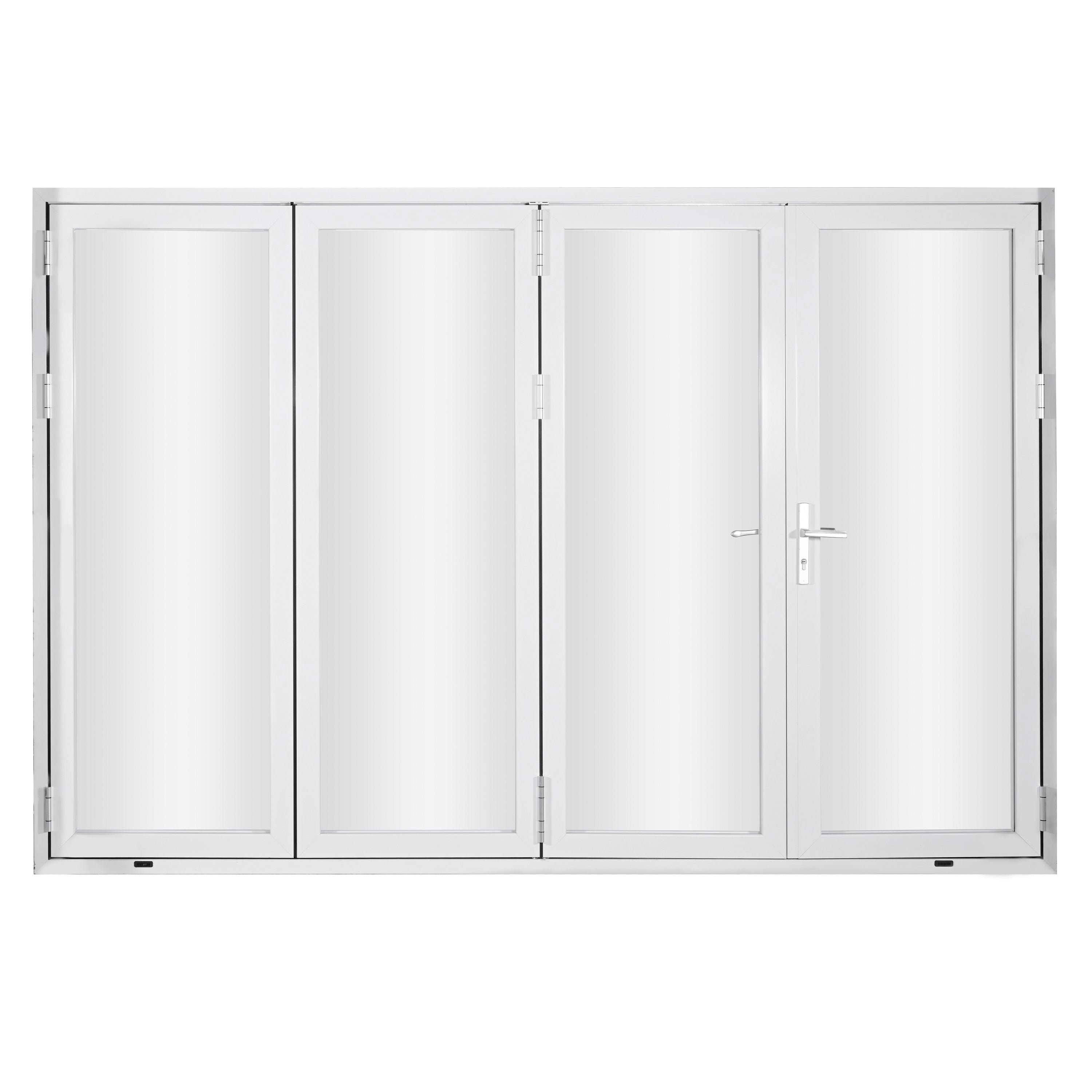 Aluminum Folding Door 120" x 96" 4 Panels