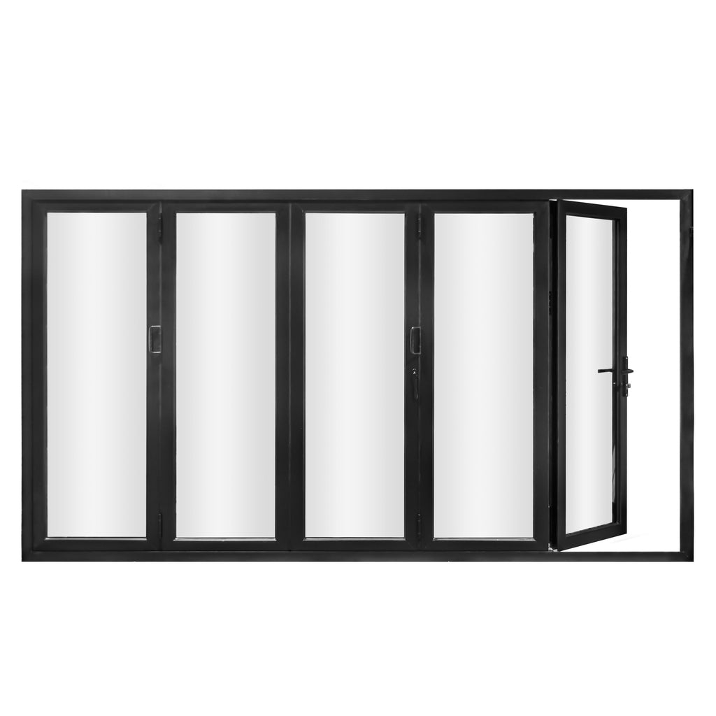 Black Aluminum Folding Door