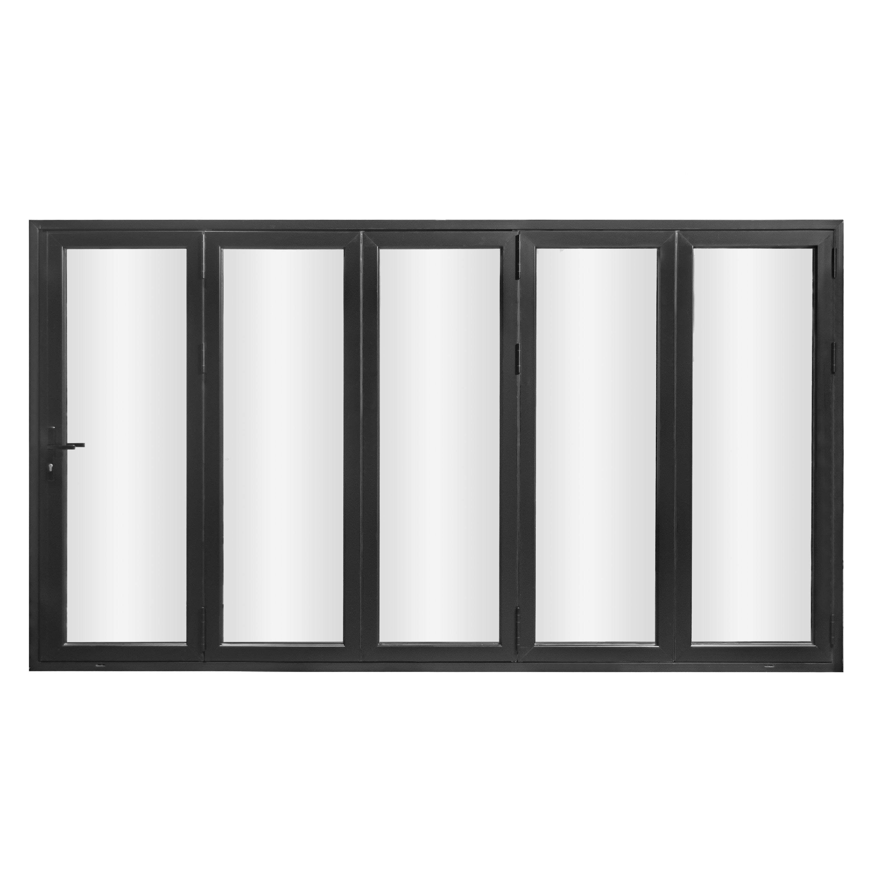 Black Aluminum Folding Door