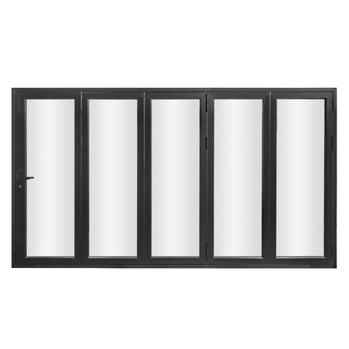168" x 96" Black Aluminum Folding Door