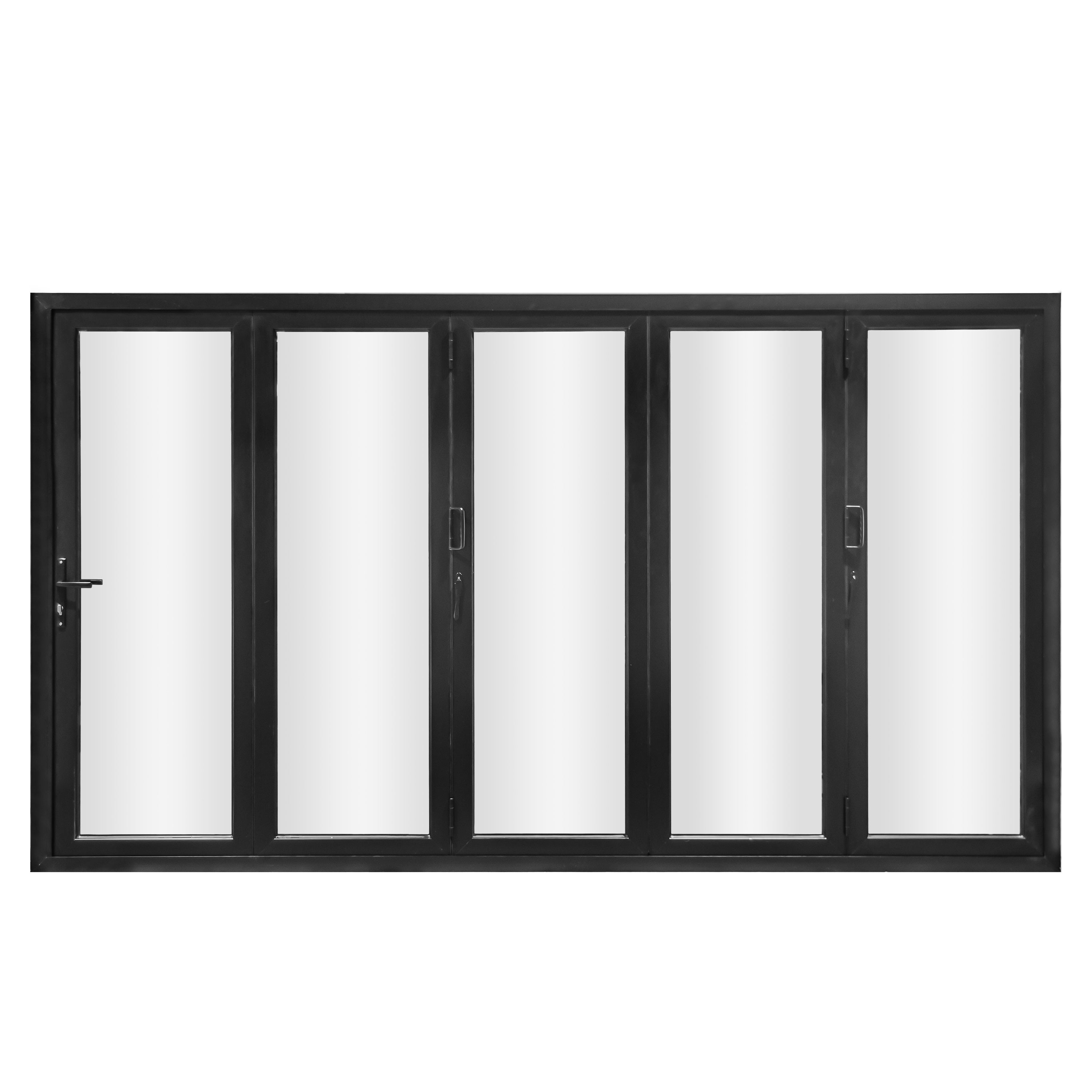Black Aluminum Folding Door