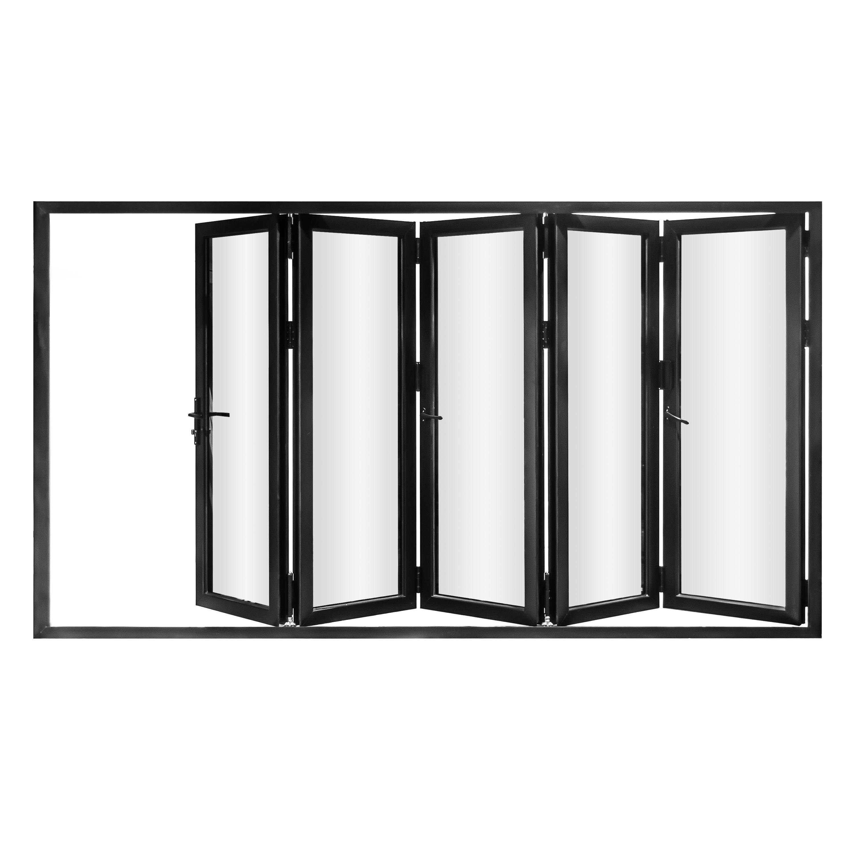 Black Aluminum Folding Door