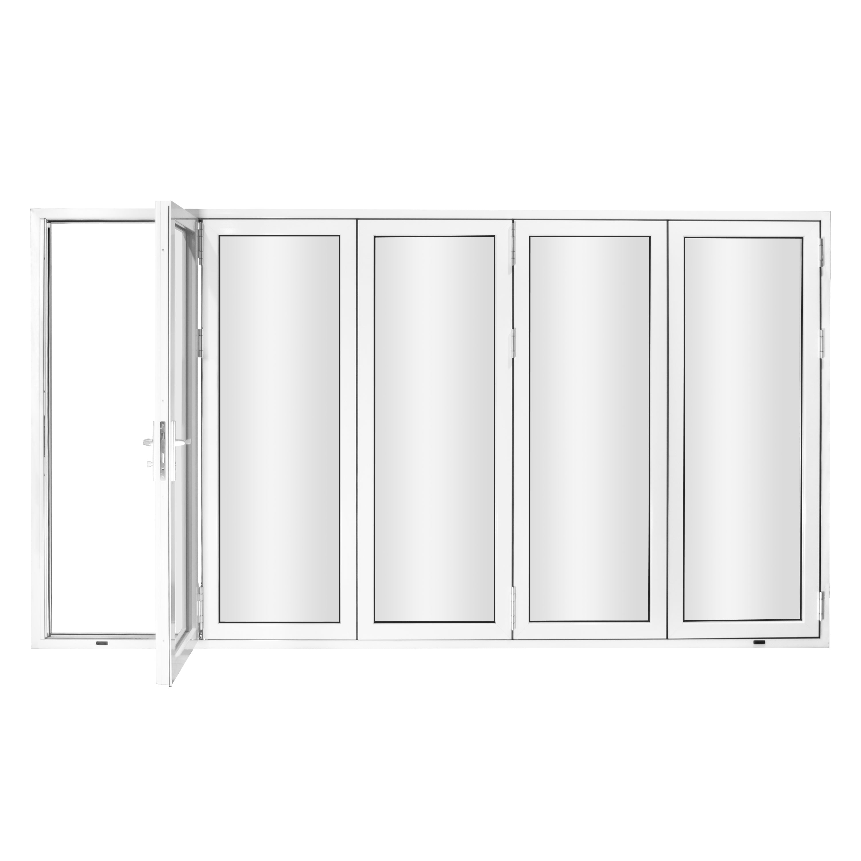 White 168" Folding Door