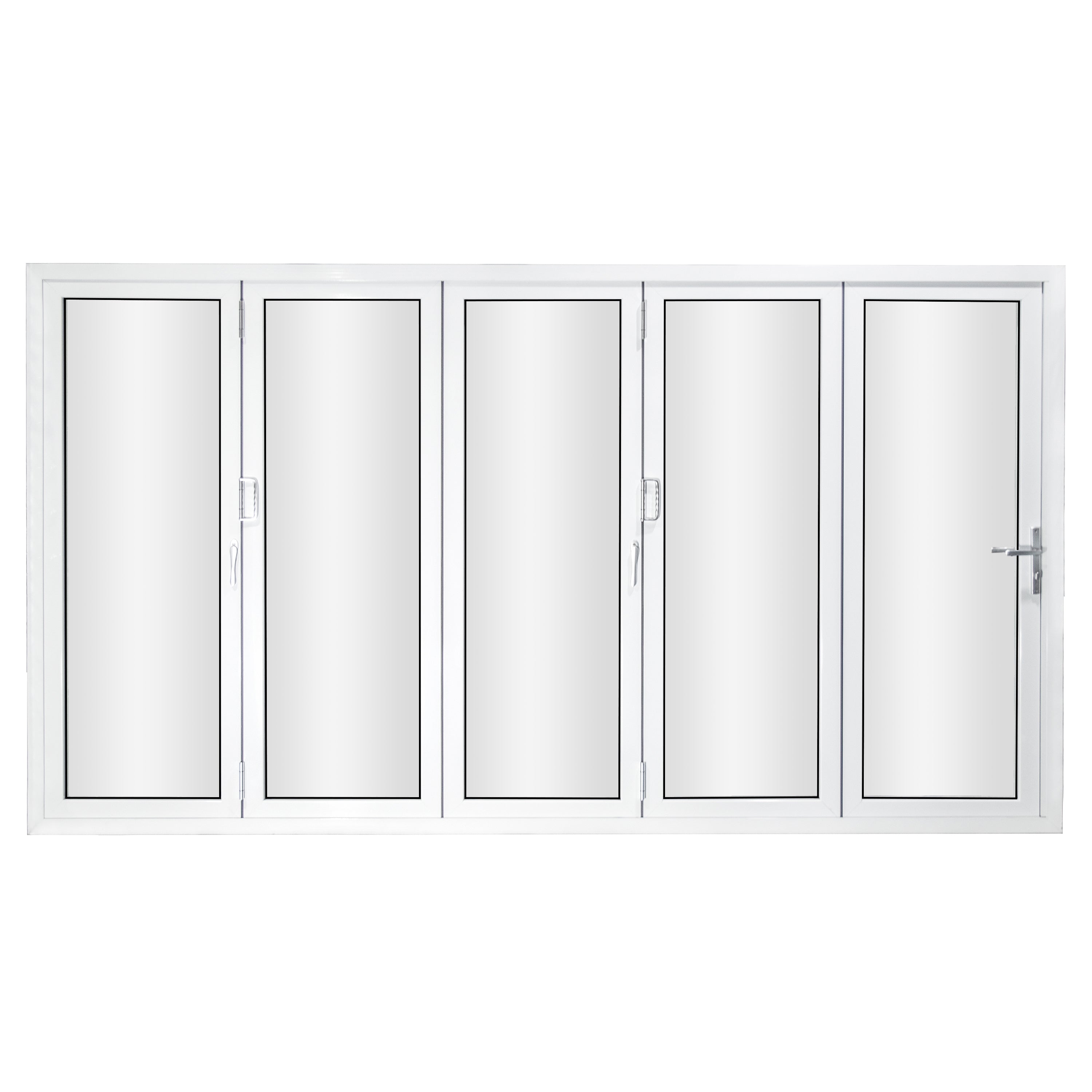 White 168" Folding Door
