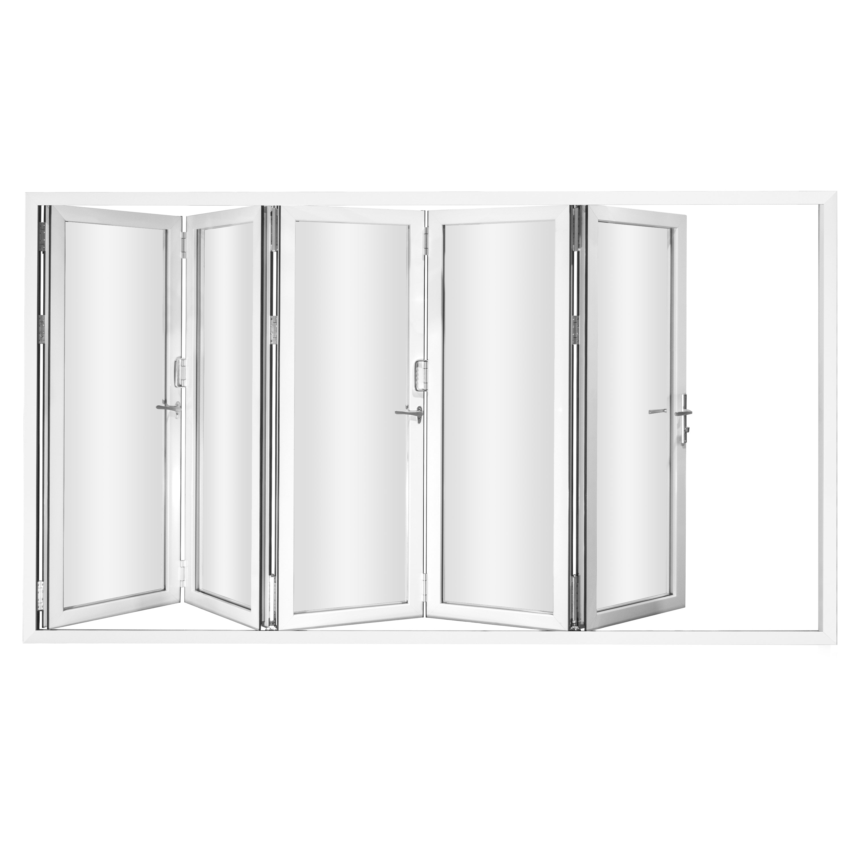 White 168" Folding Door