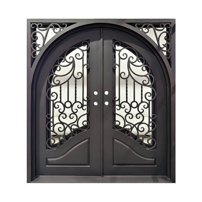 Full Arch Square Frame Double Door Right Hand Swing 6ft x 80