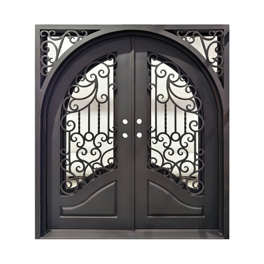 Full Arch Square Frame Double Door Right Hand Swing 6ft x 80