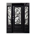 Model #C021 – Iron Entry Door with Sidelights