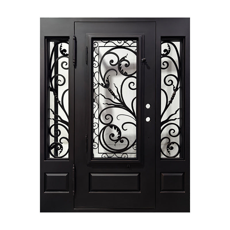 Model #C021 – Iron Entry Door with Sidelights