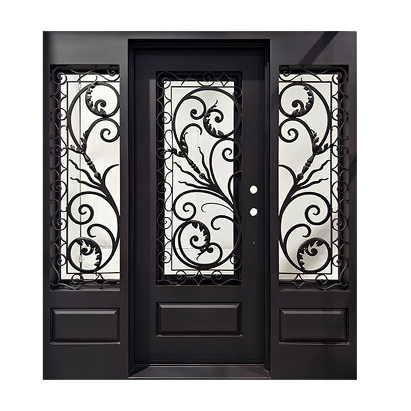 Model #C021 – Iron Entry Door with Sidelights
