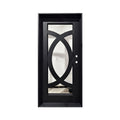 Model #C007 – Modern Iron Entry Door with Geometric Design FREE LOCKSET INCLUIDED
