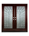 Time Tunnel Mahogany Door